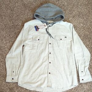 NWT Quiksilver Hooded Flannel